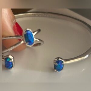 Kendra Scott Blue Stone Bracelet ring, and bracelet set